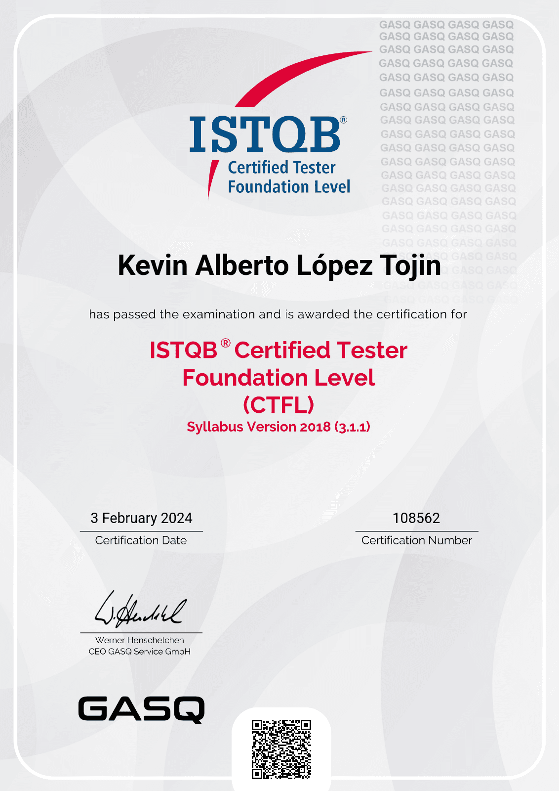 ISTQB® Certified Tester — Foundation Level (CTFL)